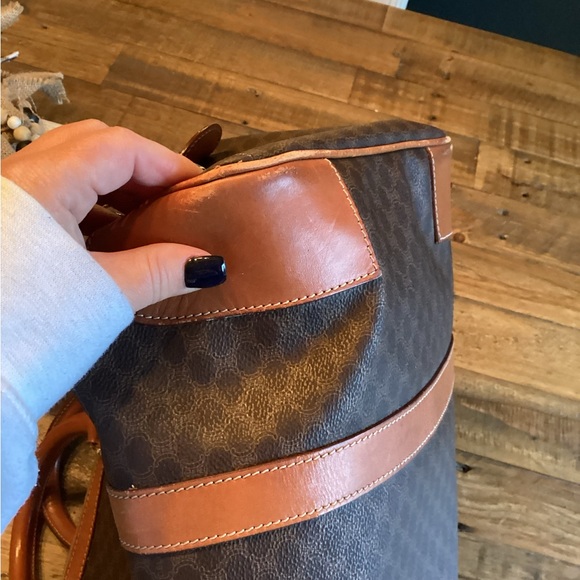 Authentic vintage, Celine Macadam travel tote, Boston bag. - Picture 12 of 14